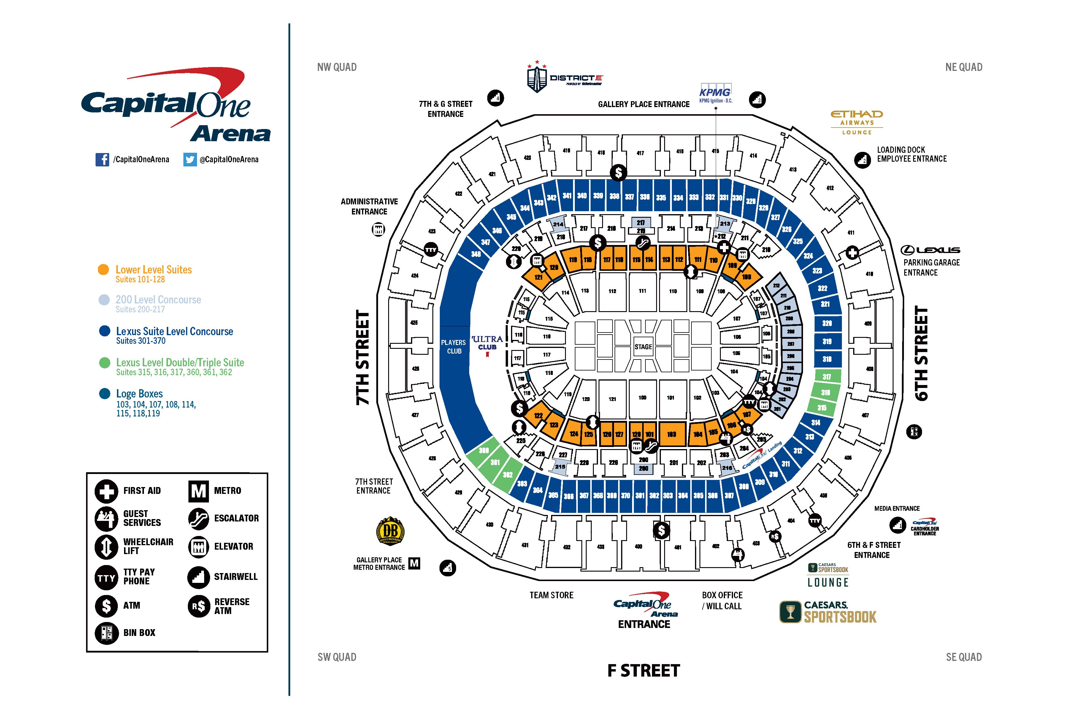 Seating Charts Capital One Arena